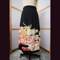 Load image into Gallery viewer, Ap30 On-hand: Black High Slit Skirt With Embroidered Phoenix | Mimi size