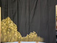 Load image into Gallery viewer, NALB (No Art Left Behind) Fabric: AP9-03 Black with Gold Crane Among The Trees