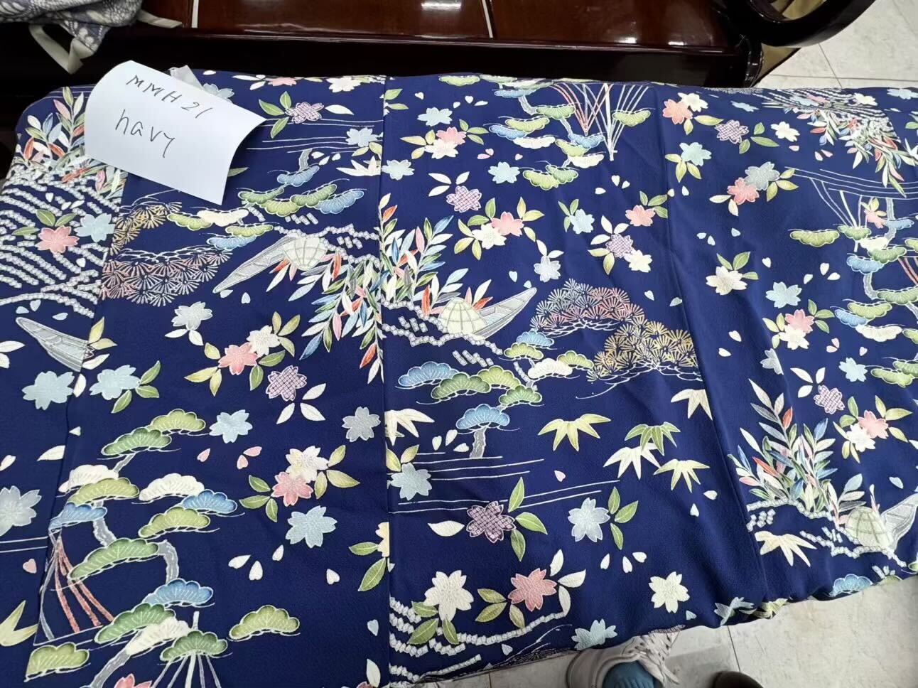 May Hoian Fabric: A45C  V-Neck + Palazzo Pants Coordinate main image 0