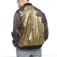Load image into Gallery viewer, On-hand: Bomber Jacket | BJ5464 L (Brown with gold) | Ship in 1-3 weeks