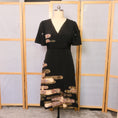 Load image into Gallery viewer, On-hand: Black Empire Cut Dress | ECD3080 - 4A (clearance item!)