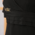 Load image into Gallery viewer, On-hand: Black Empire Cut Dress | ECD3080 - 4A (clearance item!)
