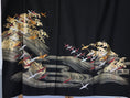 Load image into Gallery viewer, Sakura Collection Fabric: AP9-10 Gold and Red Cranes Over Golden Waves