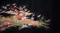 Load image into Gallery viewer, Sakura Collection Fabric: Black Orange Cranes Flying | MA01-09