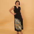Load image into Gallery viewer, Kimono Sleeveless Wrap Dress