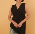 Load image into Gallery viewer, Kimono Sleeveless Wrap Dress