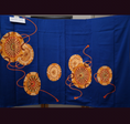 Load image into Gallery viewer, NALB (No Art Left Behind) Fabric: Wheels in Blue MM14-09
