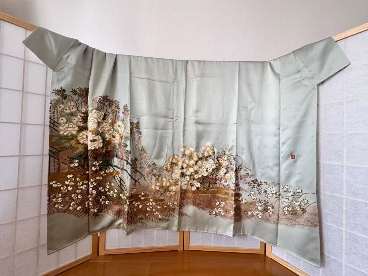 May5 Fabric: MM3-02 Green | Style: Palazzo / cupro lining