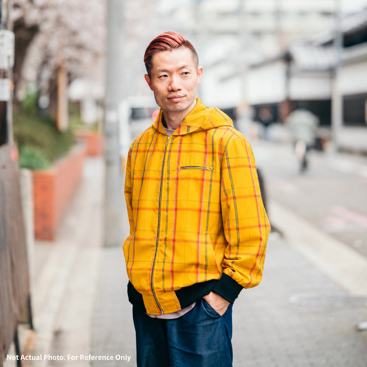 Premium Oshima Fabric: 0818_02 | Saffron Linework