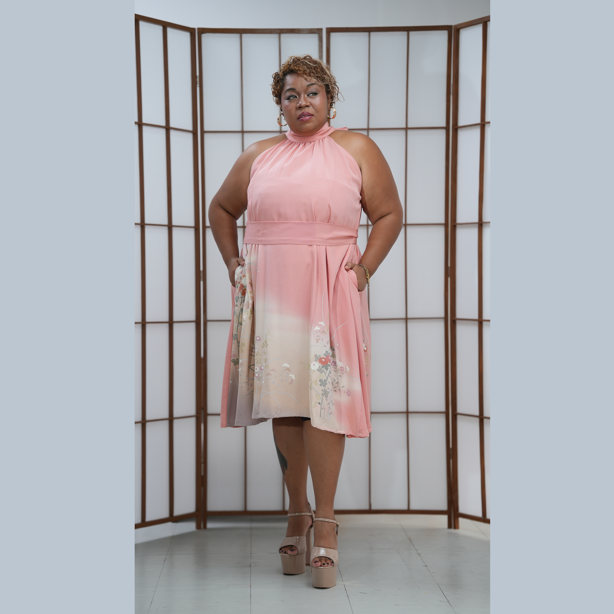 Rare On-hand: Halter Dress  | 4XLB | HD2456