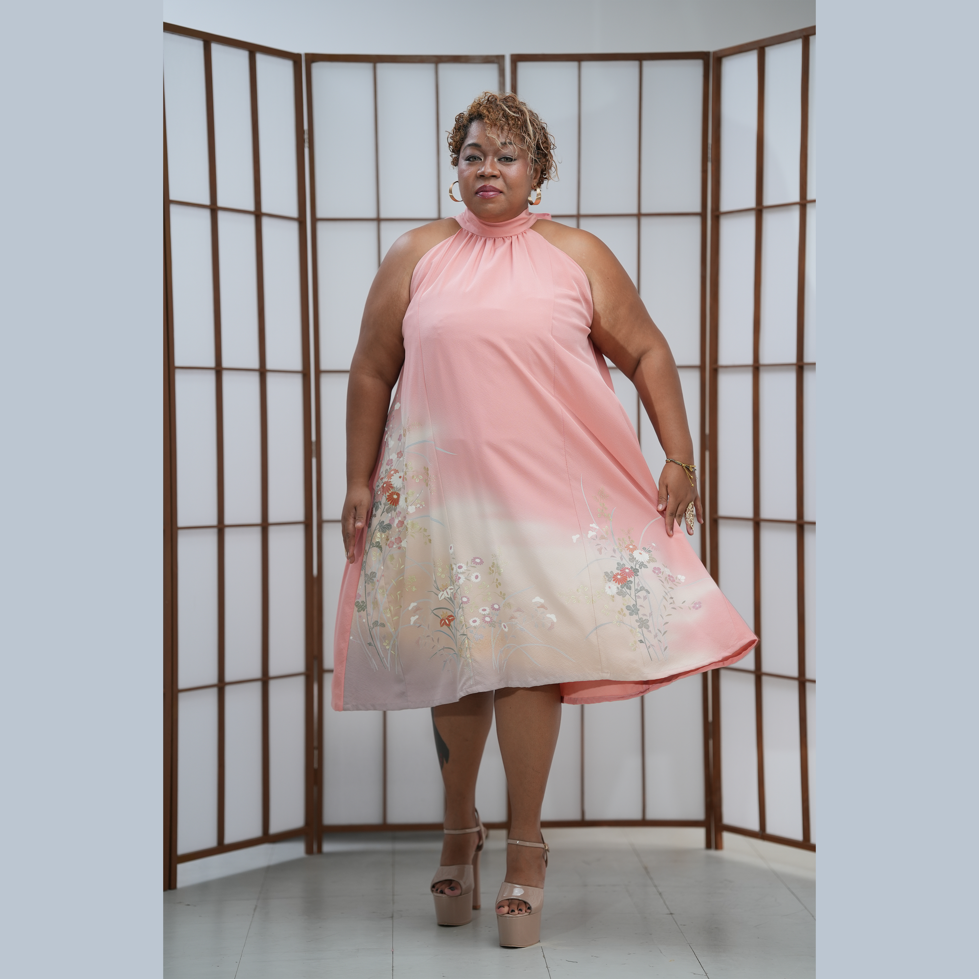 Rare On-hand: Halter Dress  | 4XLB | HD2456