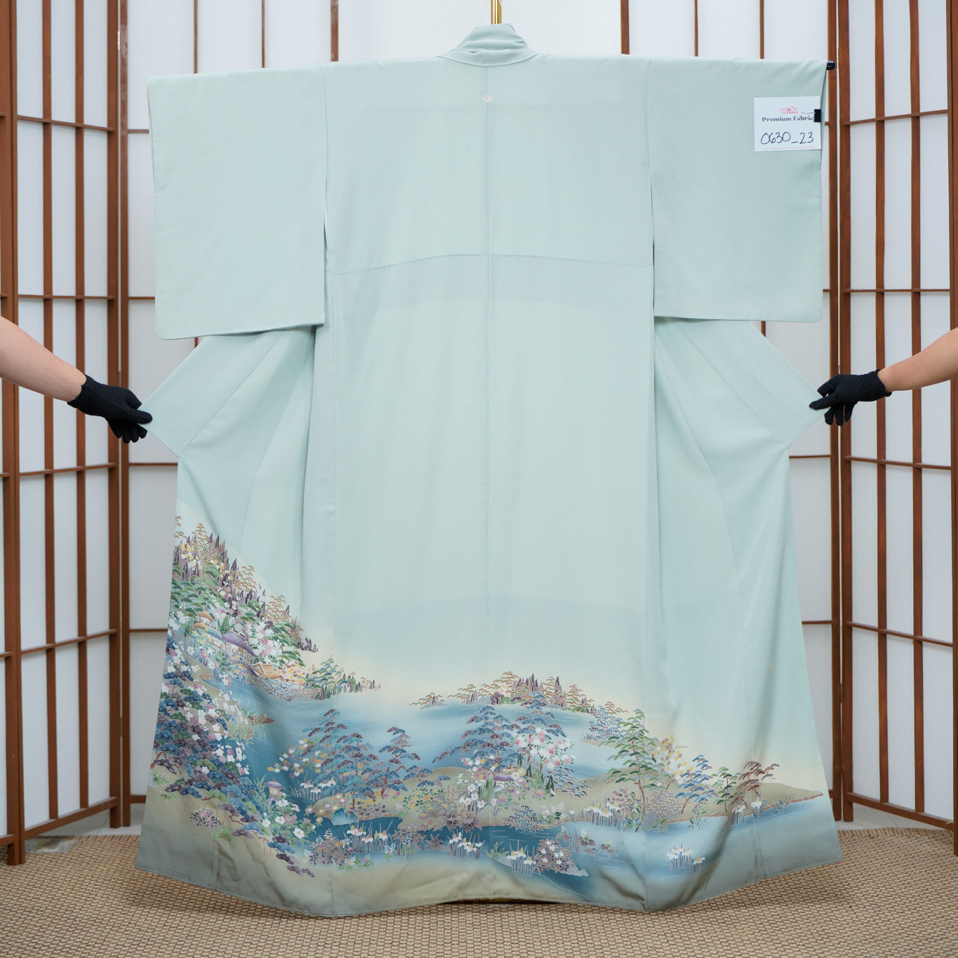 Chiku Fabric: 0630_23 | River Flows