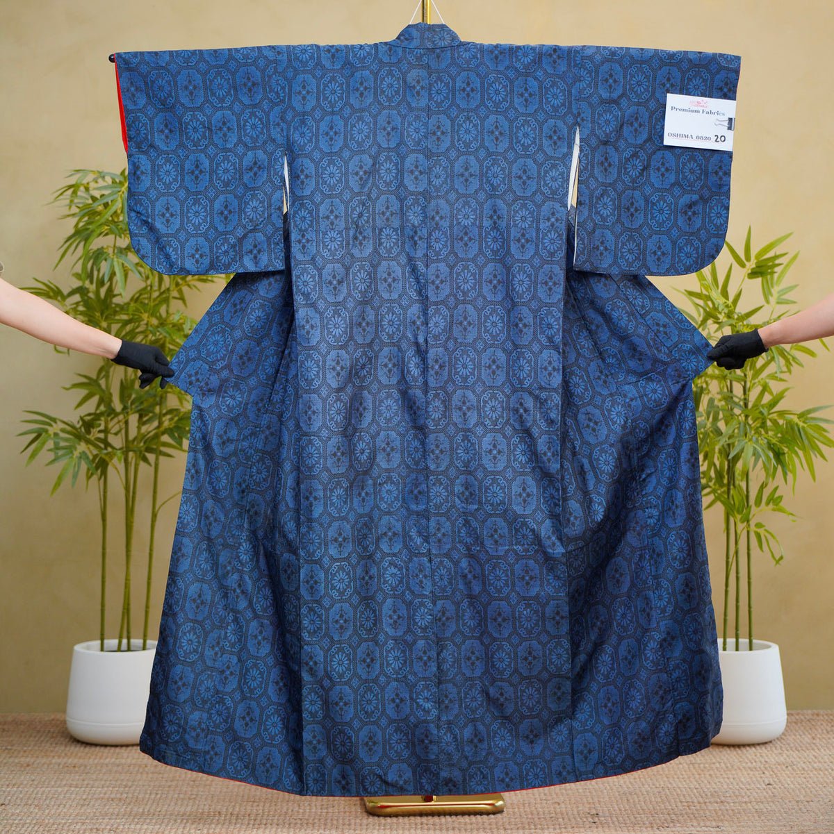 Premium Oshima Fabric: 0820_20 | Ancient Beauty - Indigo!