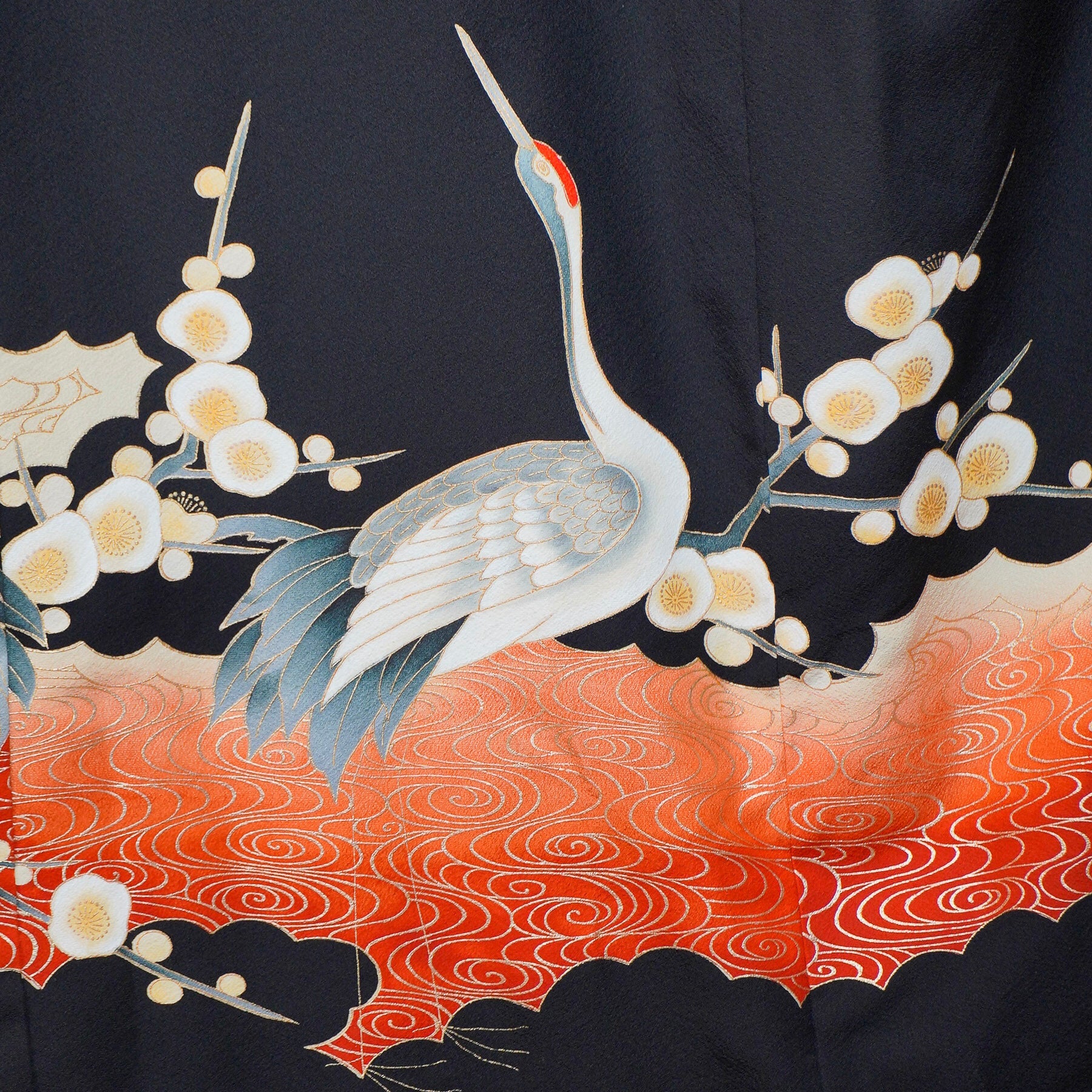 Bai Fabric: 0717_54 | Cranes and Blossom