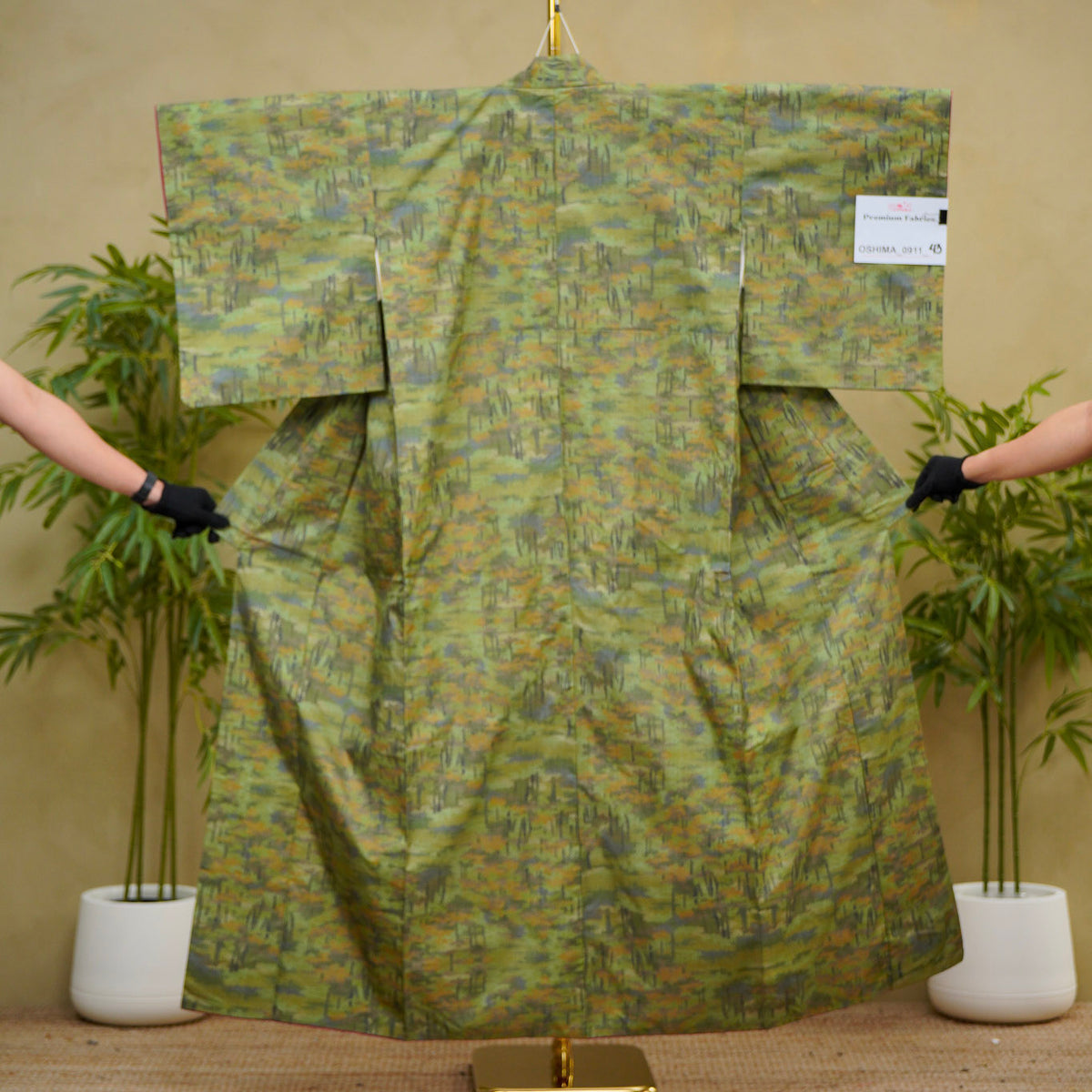 Premium Oshima Fabric: 0911_43 | Forest Green