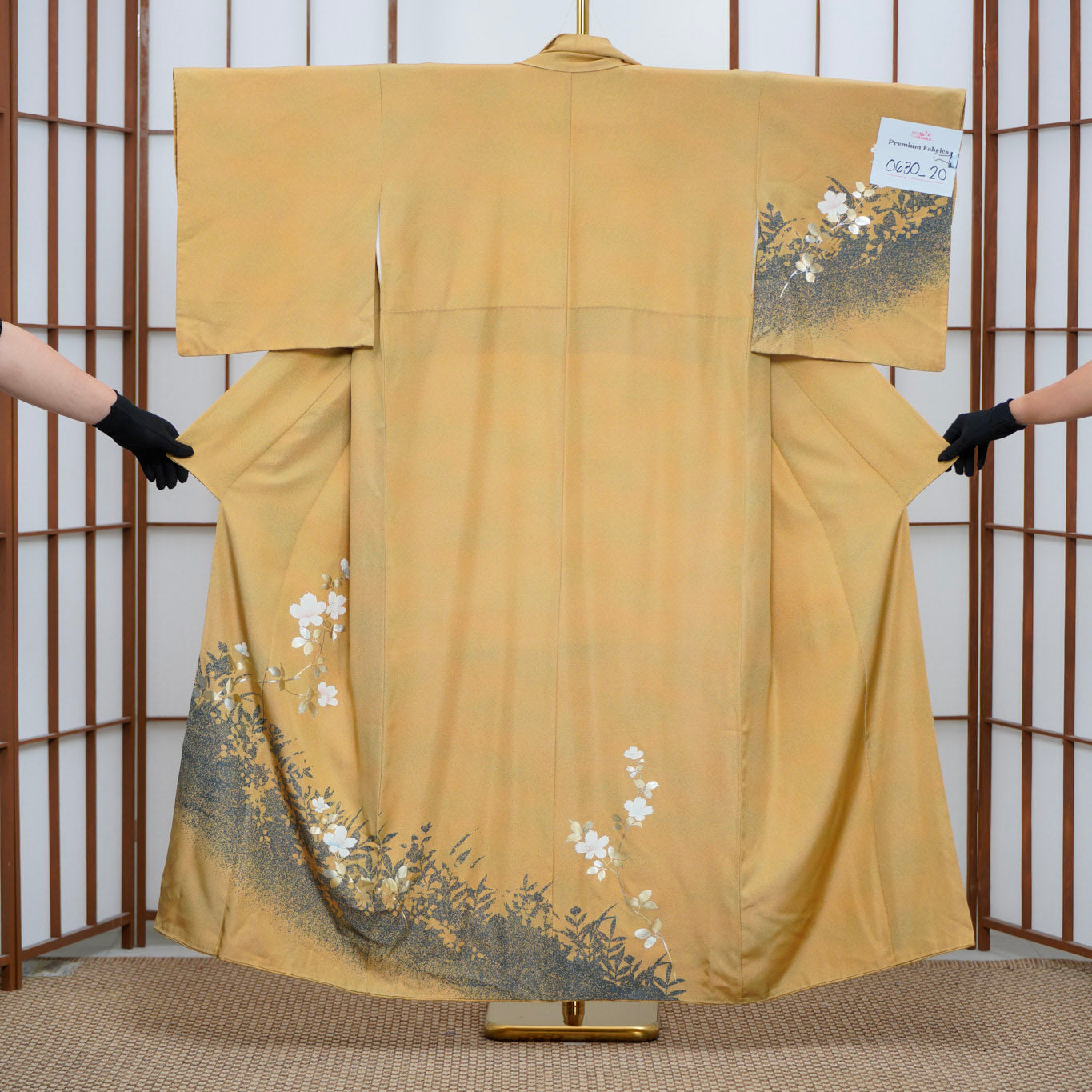 Chiku Fabric: 0630_20 | Mustard Bloom