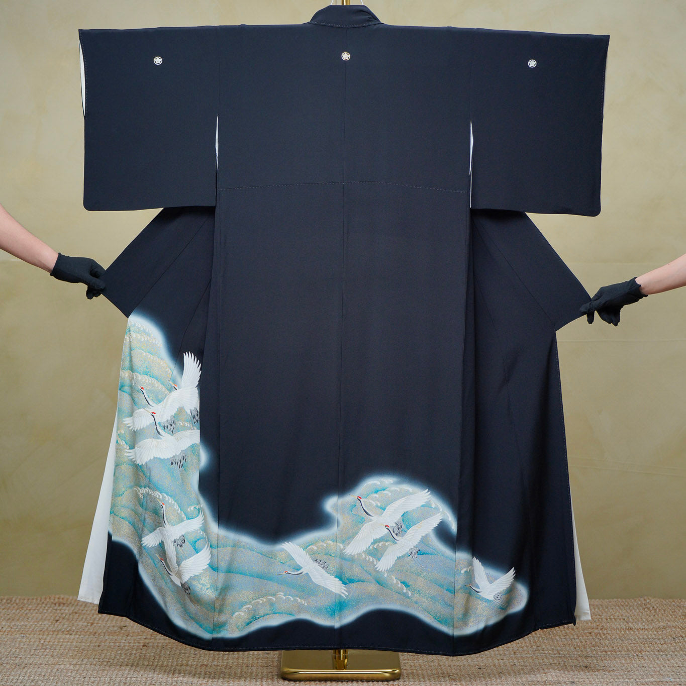 Premium Chiku Fabric: 0729_08 | Black