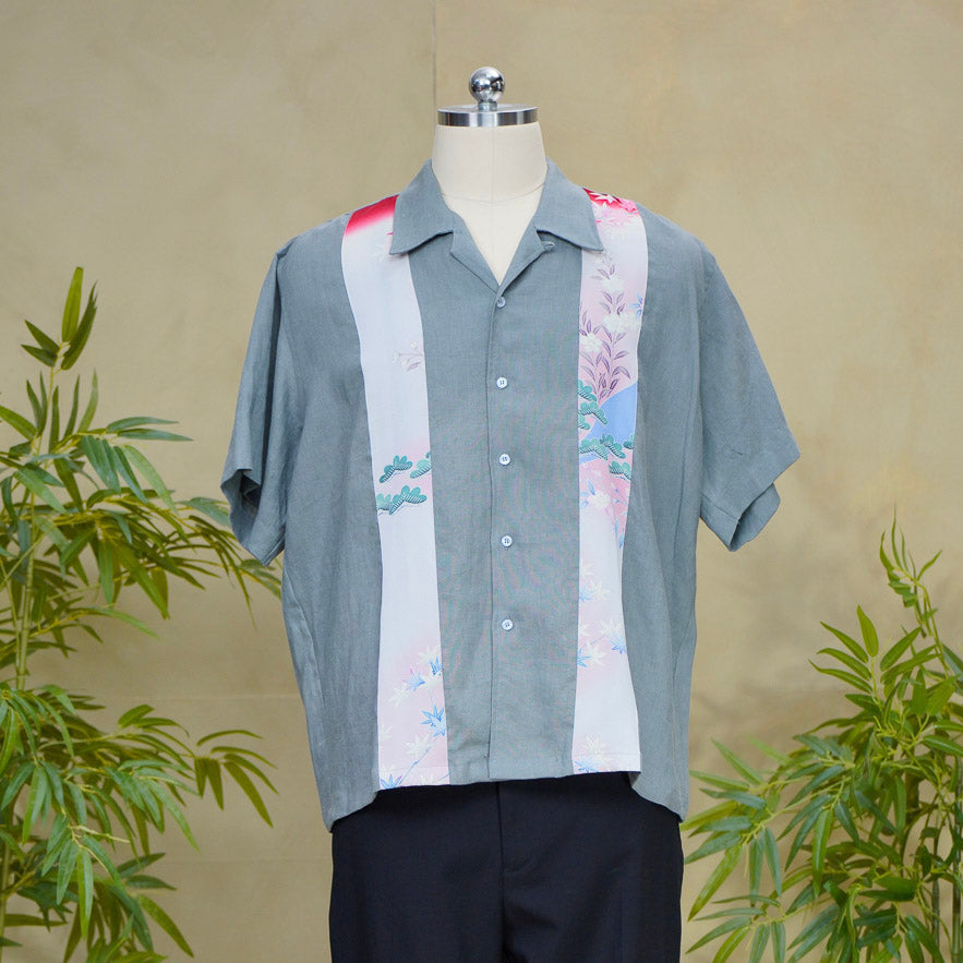 Premium On-hand: Gray Men's Linen Polo | XL | LP7224H