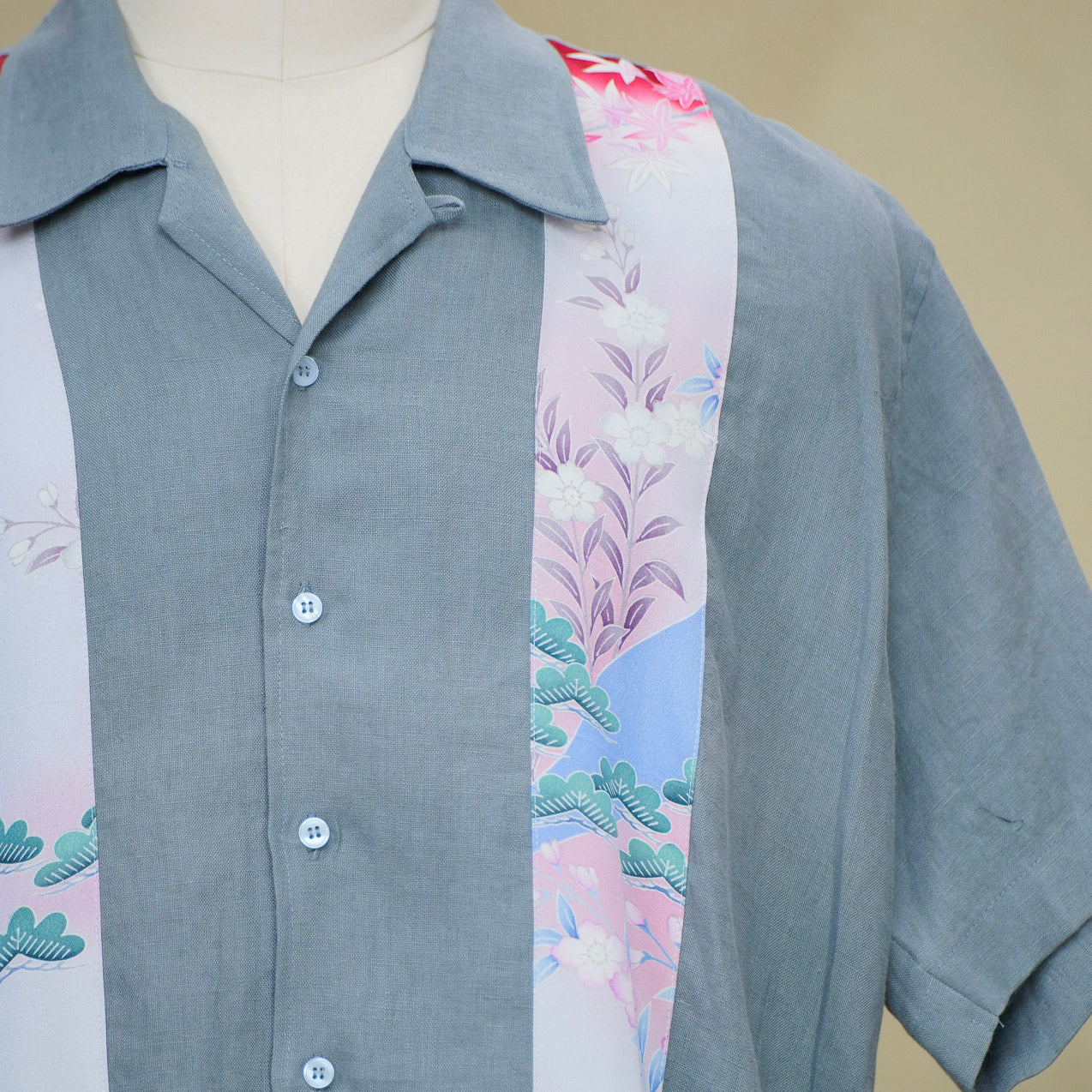 Premium On-hand: Gray Men's Linen Polo | XL | LP7224H