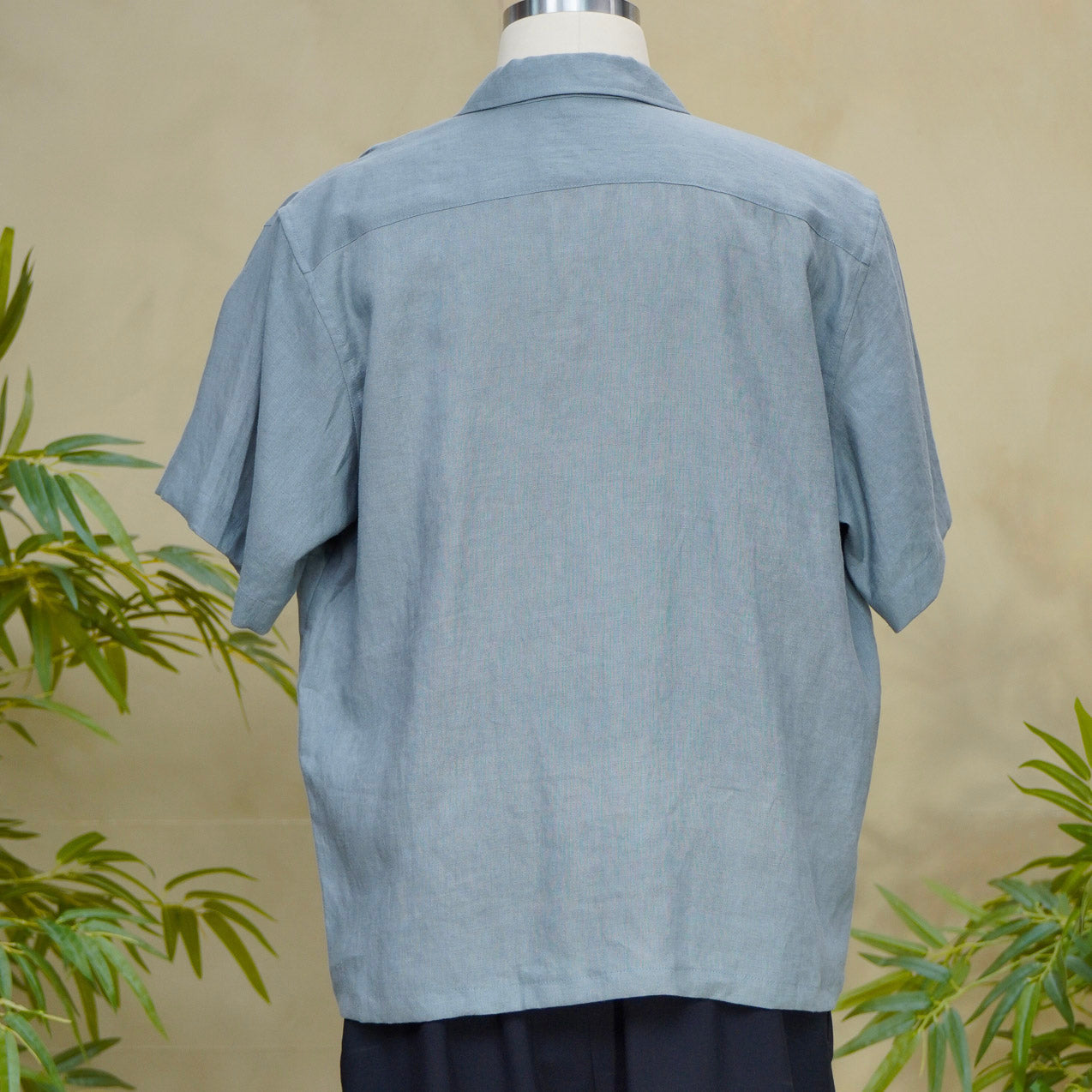 Premium On-hand: Gray Men's Linen Polo | XL | LP7224H