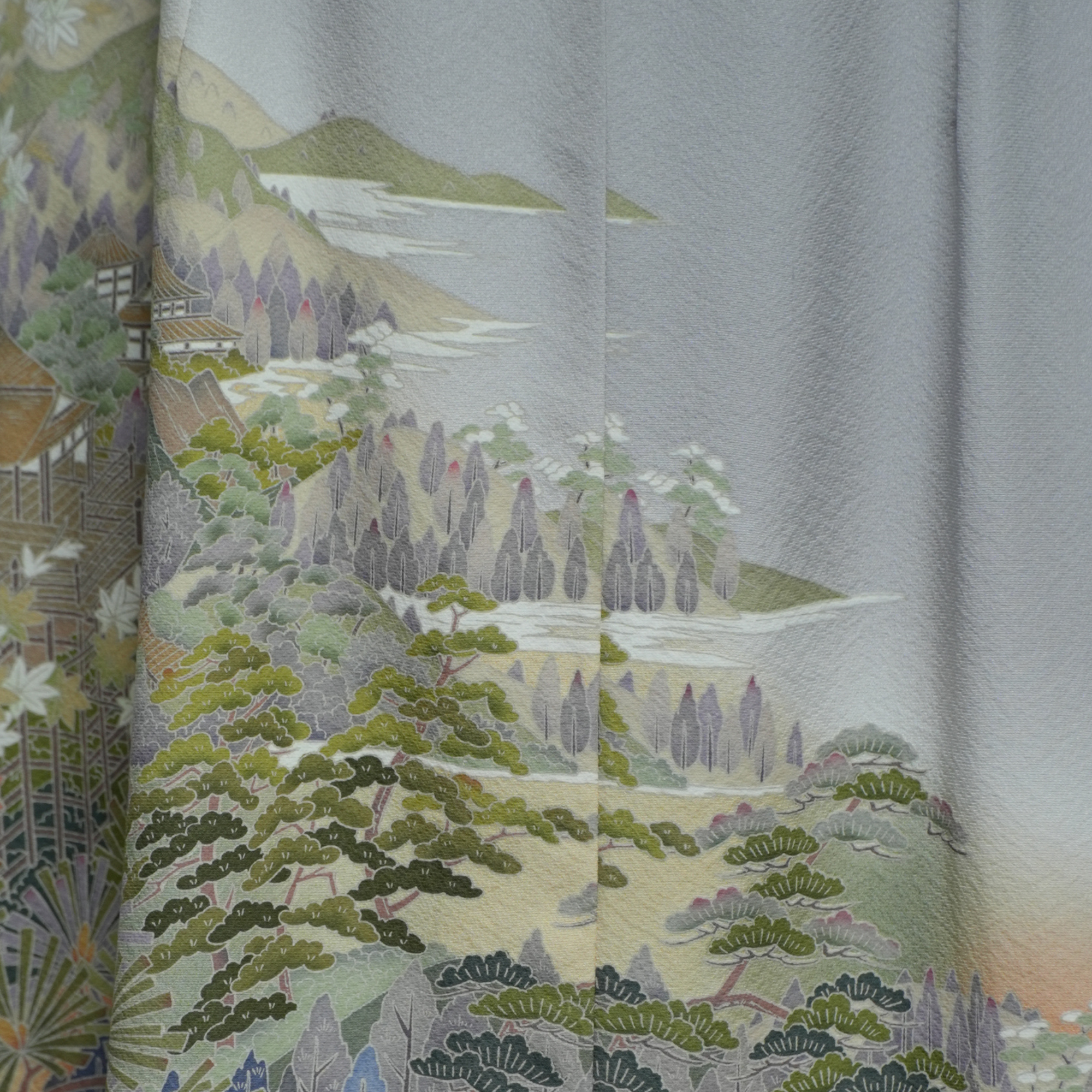 Premium On-hand item: Blue Tea Dress | TD2660 | 2B | Yuzen Painting!