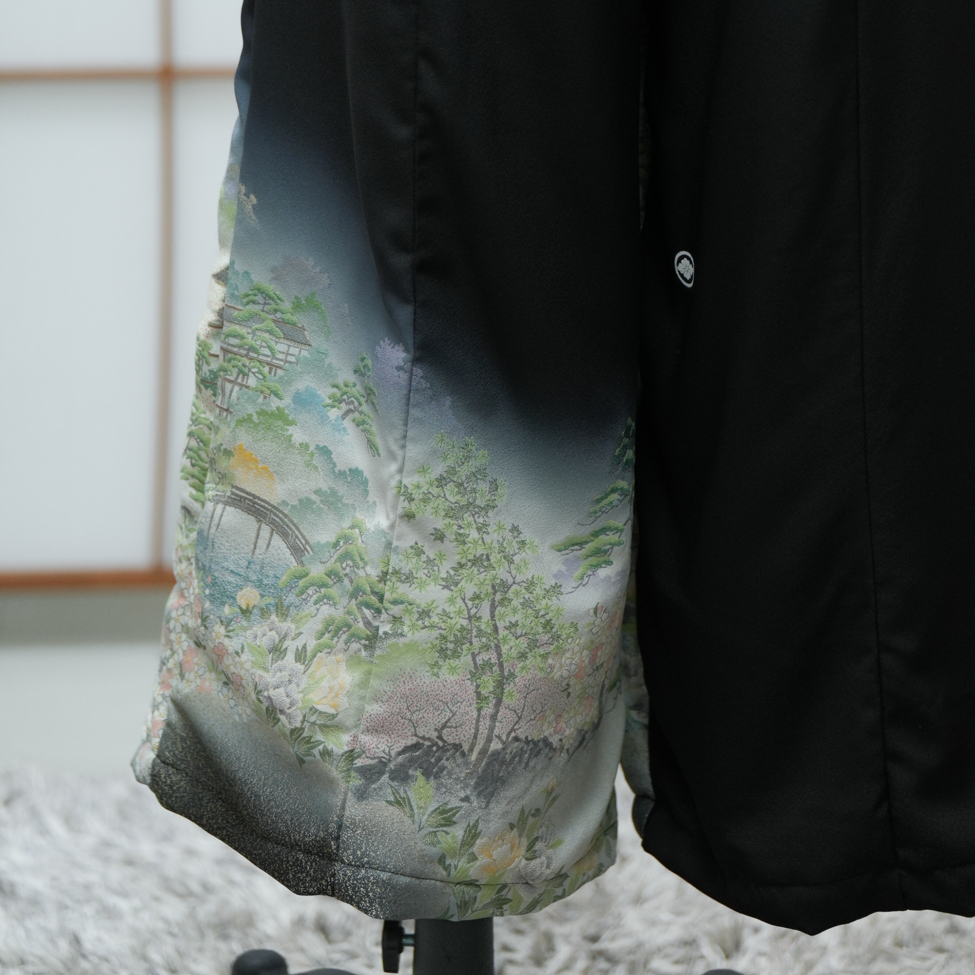 Premium On-hand: Black Palazzo Pants | XLB | PP6658 - nice embroidery!