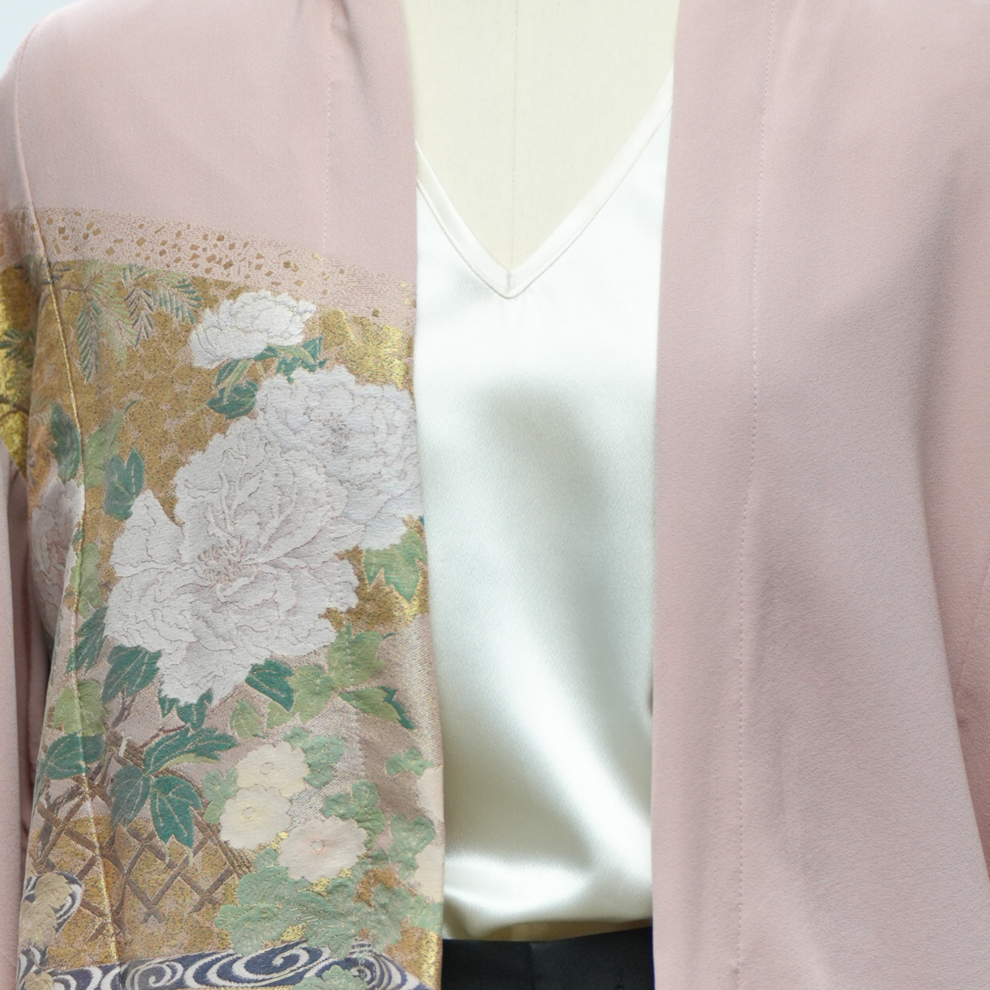 Premium On-hand: Pink gold flower Hoodie | H6610