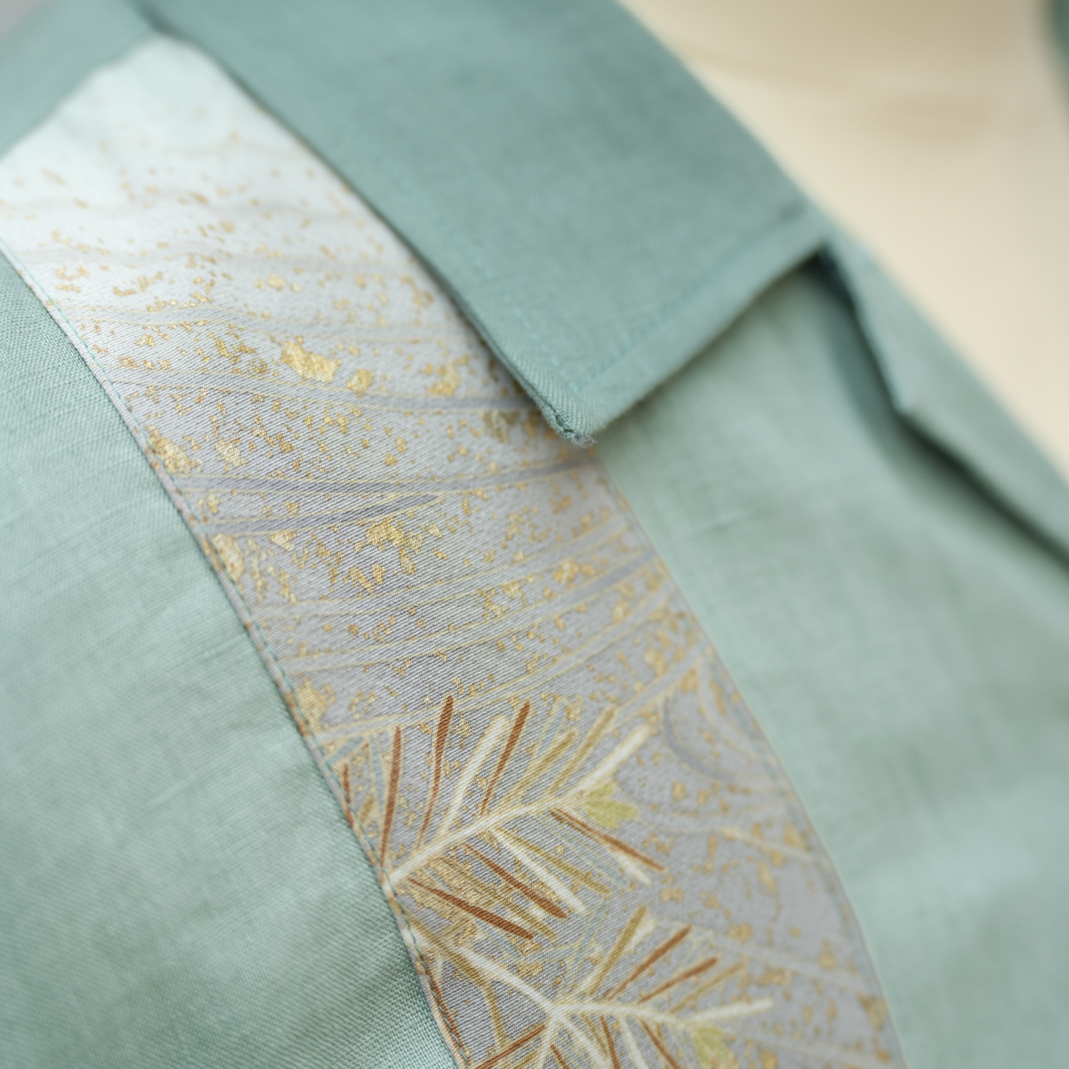 Premium On-hand: Green Men's Linen Polo | LP4390 | L