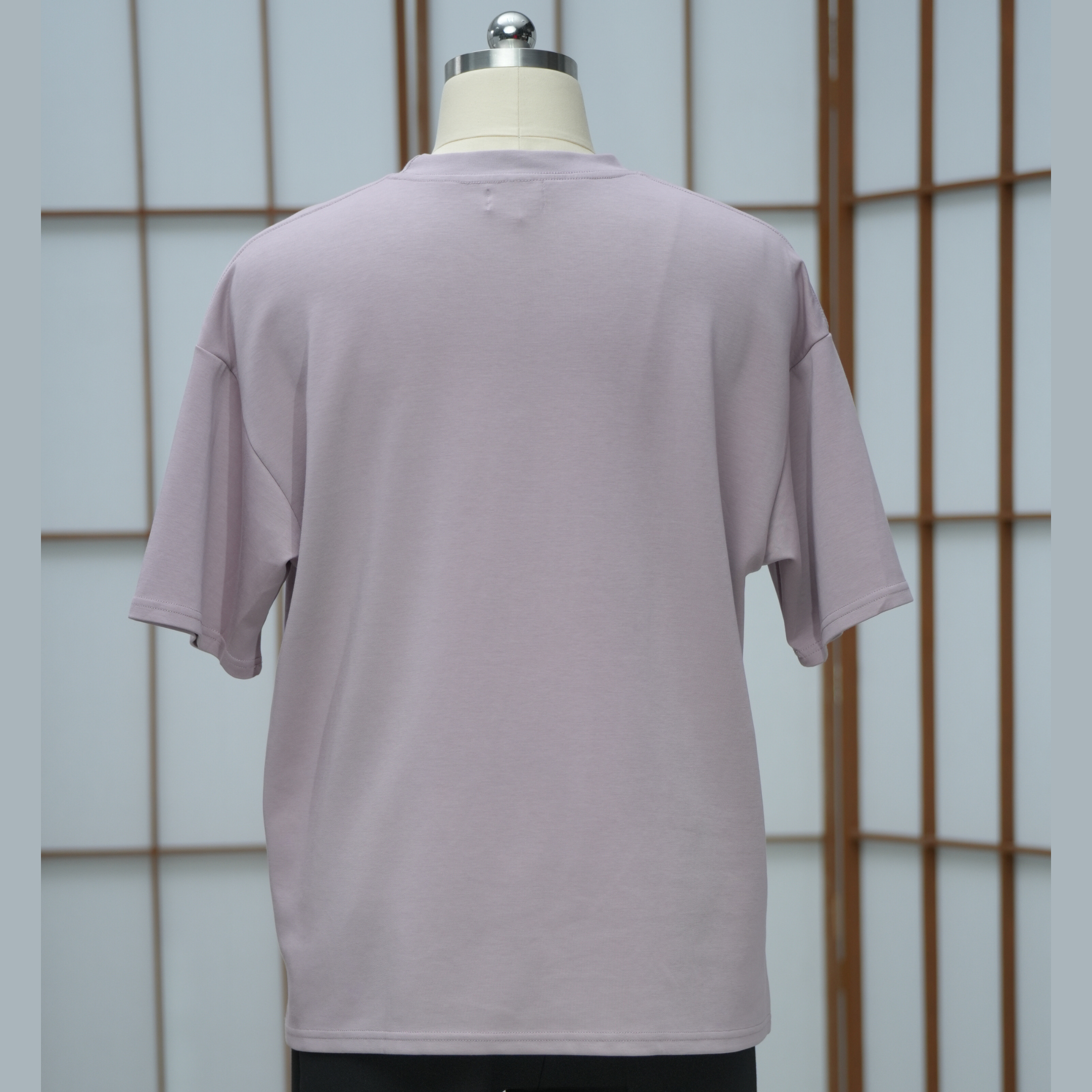 Premium On-hand: Lavender Men’s patchwork shirt | XL | TS7270