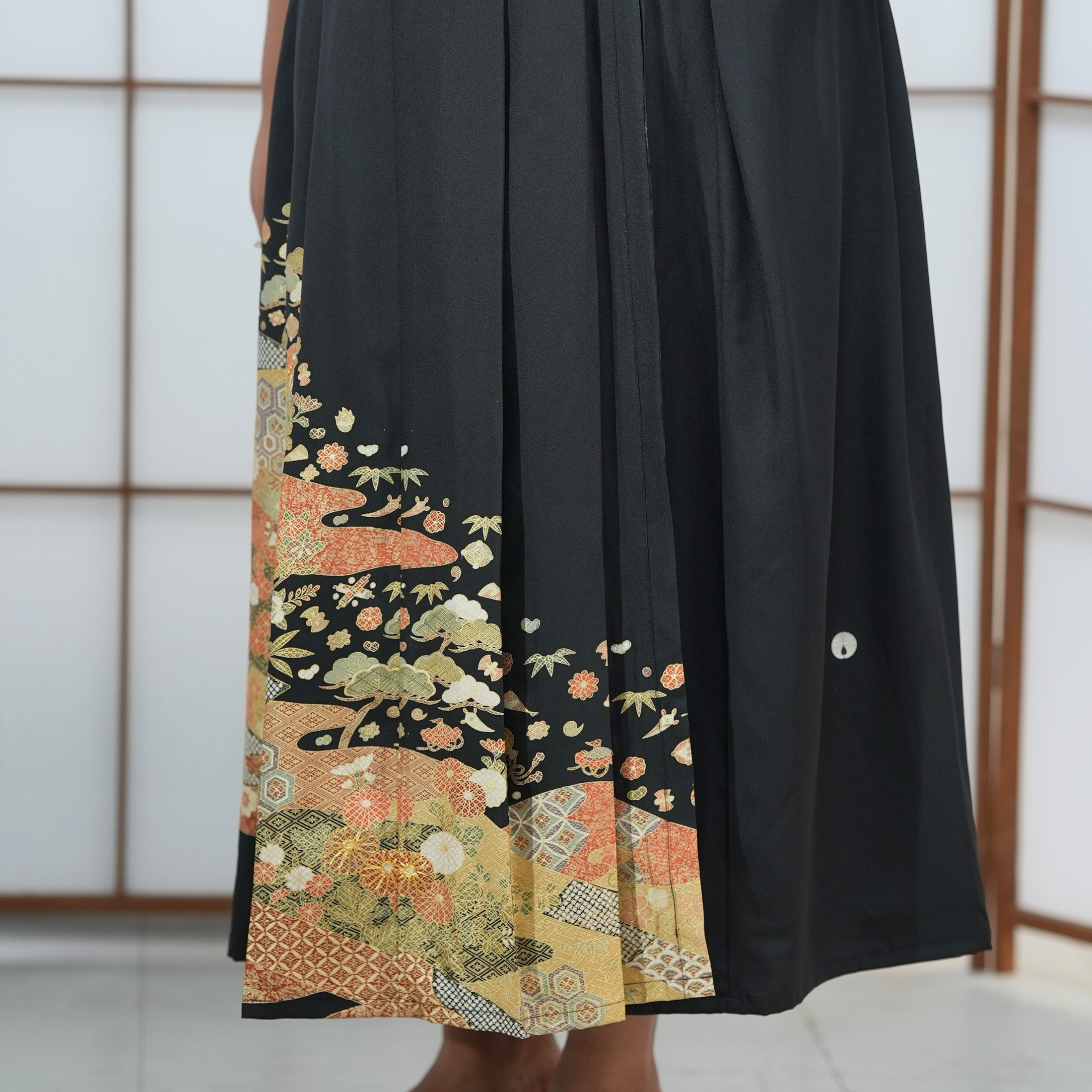 Premium On-hand: Black Hanbok Skirt | 2P | HS7015