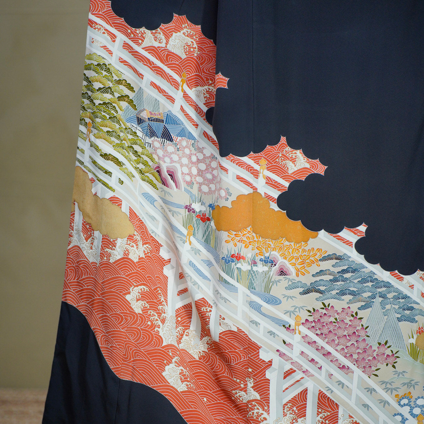 Pre-Birthday Fabric: REG0828-03 | Tangerine Waves