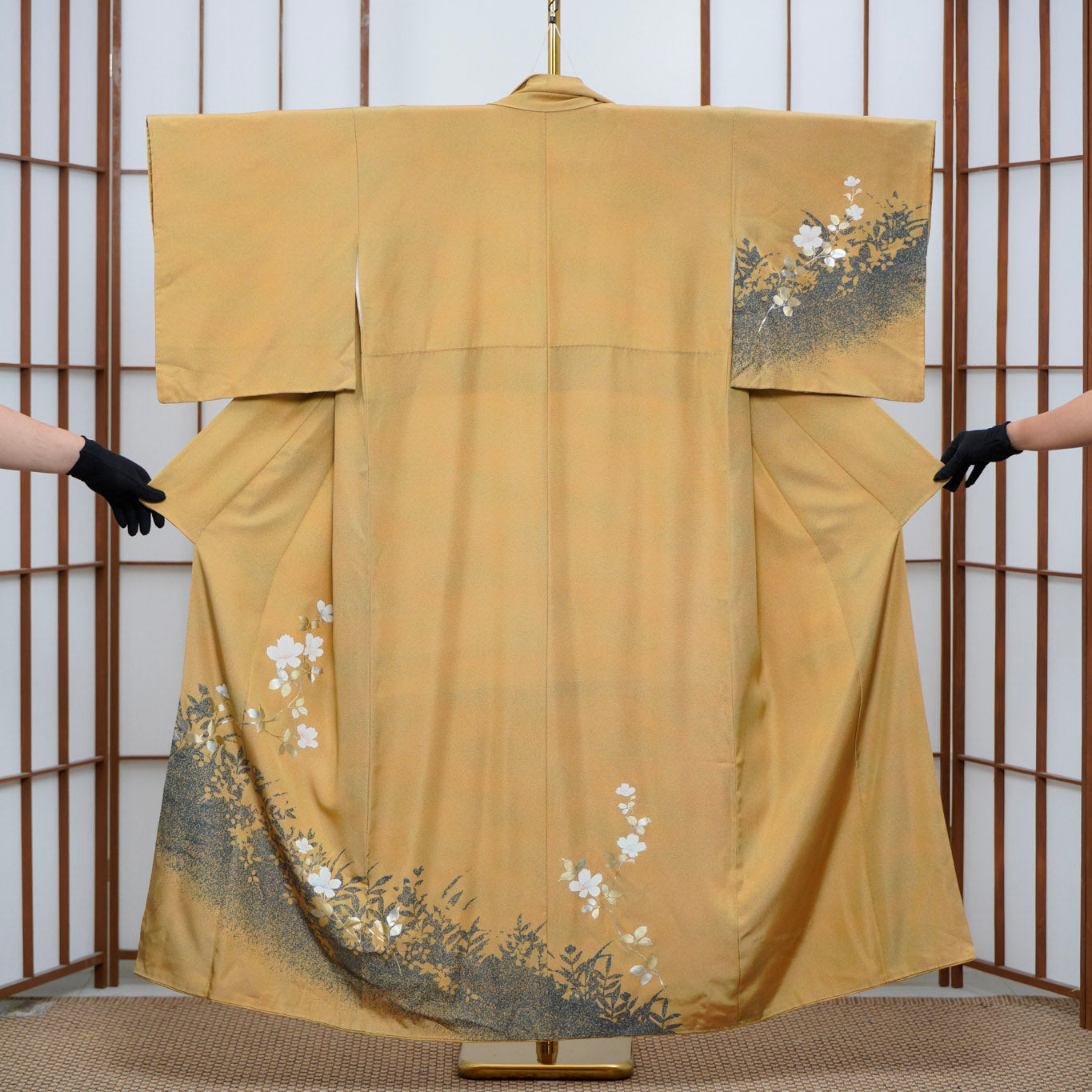 Chiku Fabric: 0630_20 | Mustard Bloom