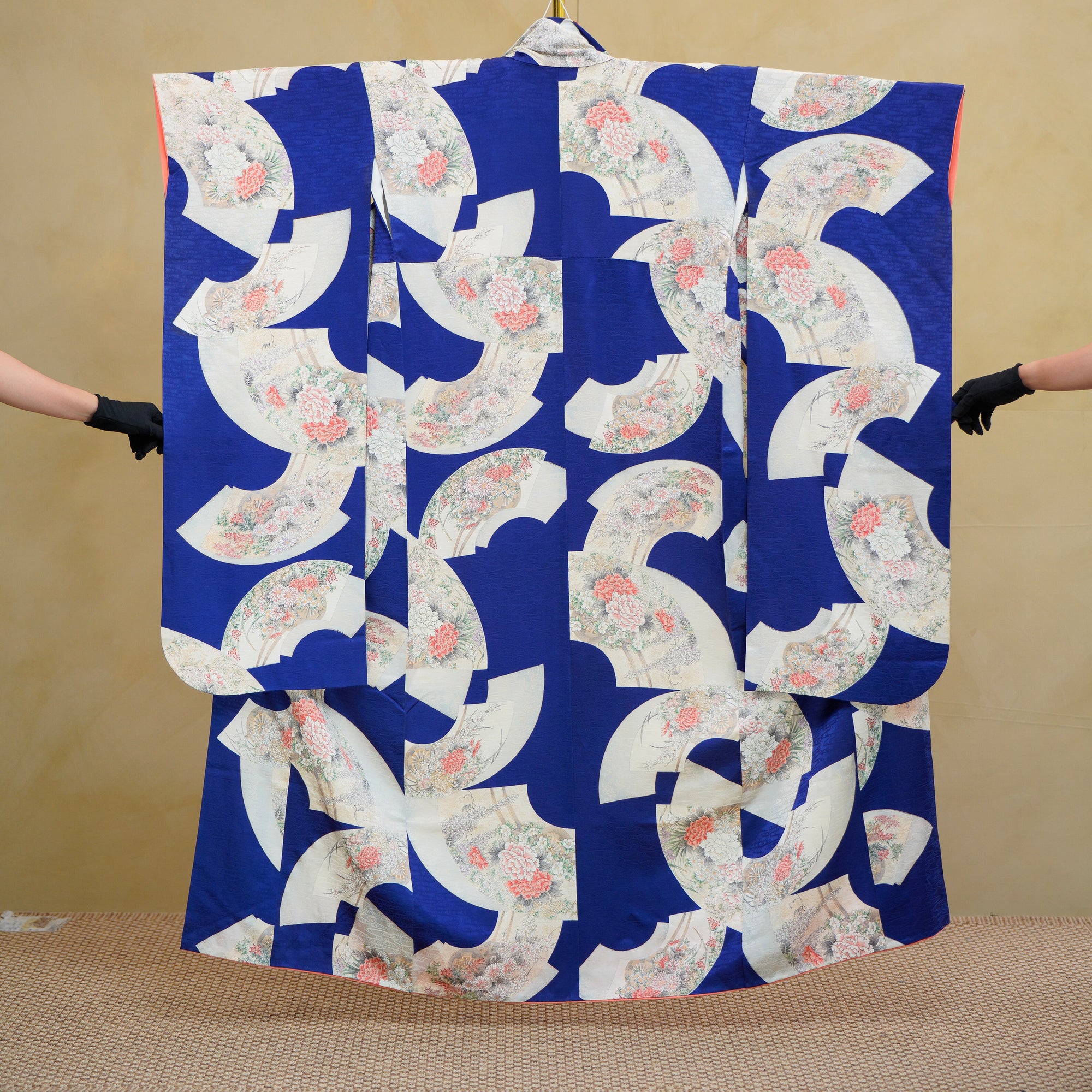 Premium Sho Fabric: 0714_04 | Blue Fans