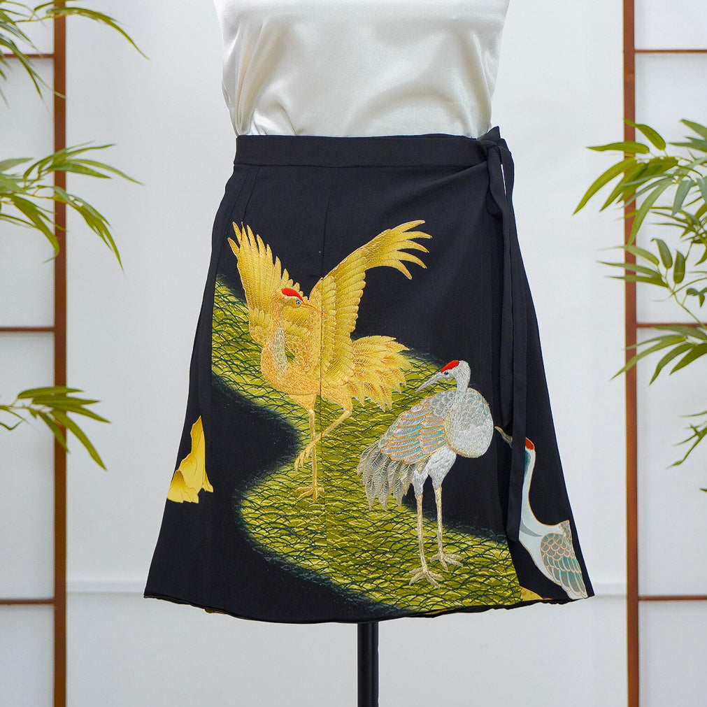 Premium On-hand: Black Summer Wrap Skirt | SWS7830 | 2T