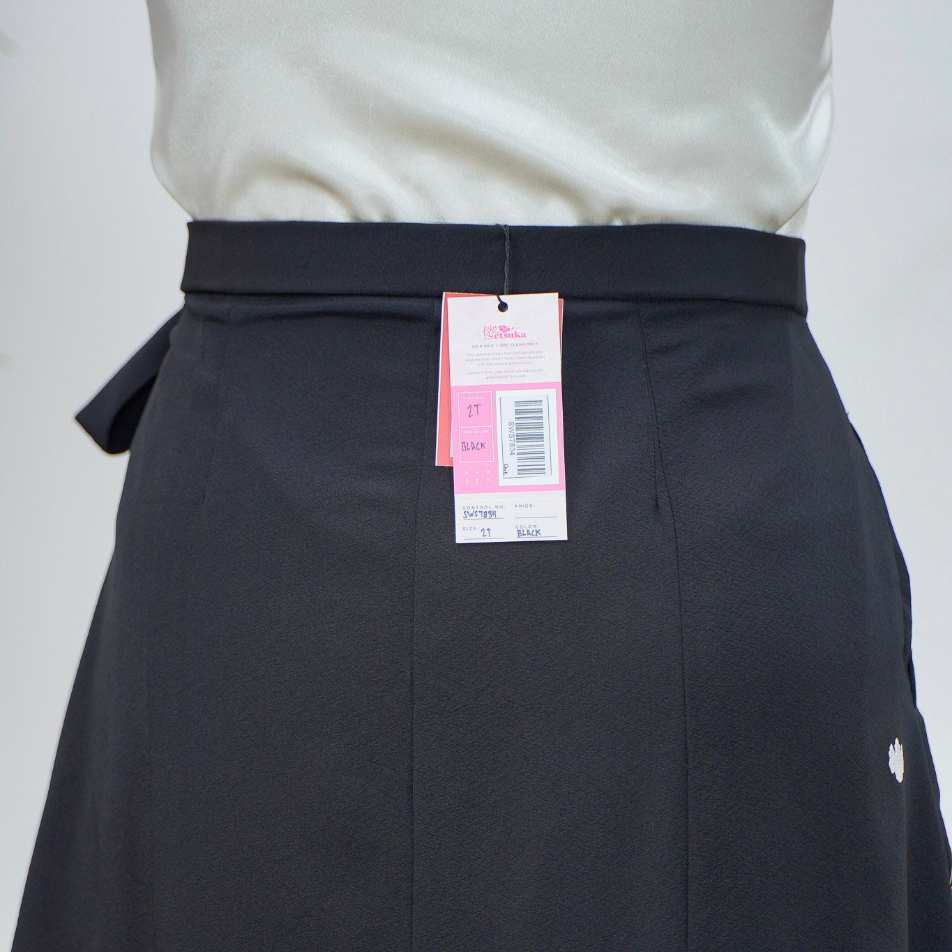 Premium On-hand: Black Summer Wrap Skirt | SWS7834 | 2T