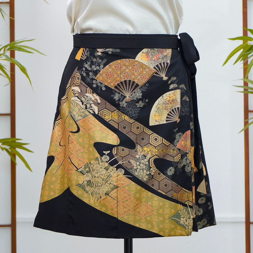 Premium On-hand: Black Summer Wrap Skirt | SWS7834 | 2T