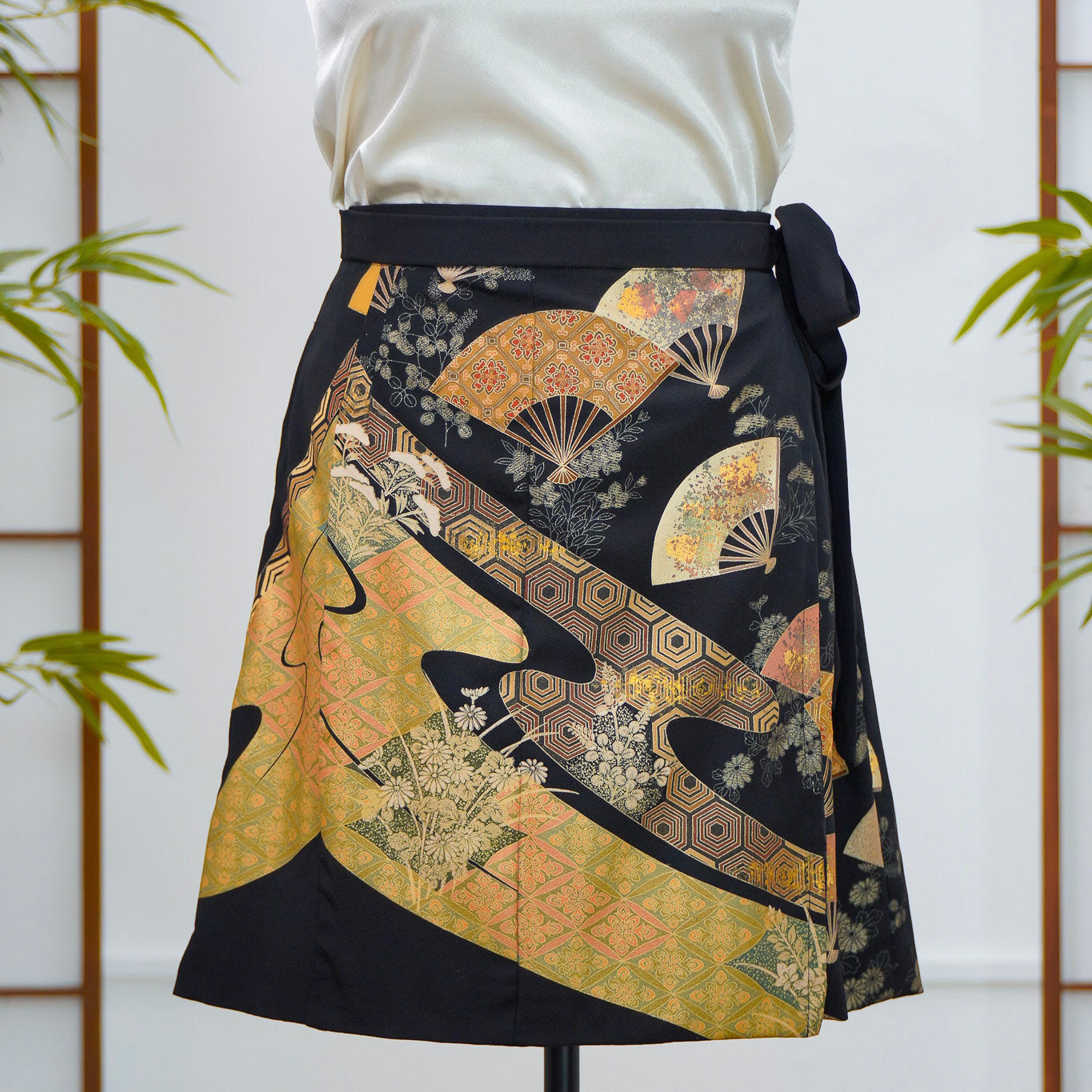 Premium On-hand: Black Summer Wrap Skirt | SWS7834 | 2T