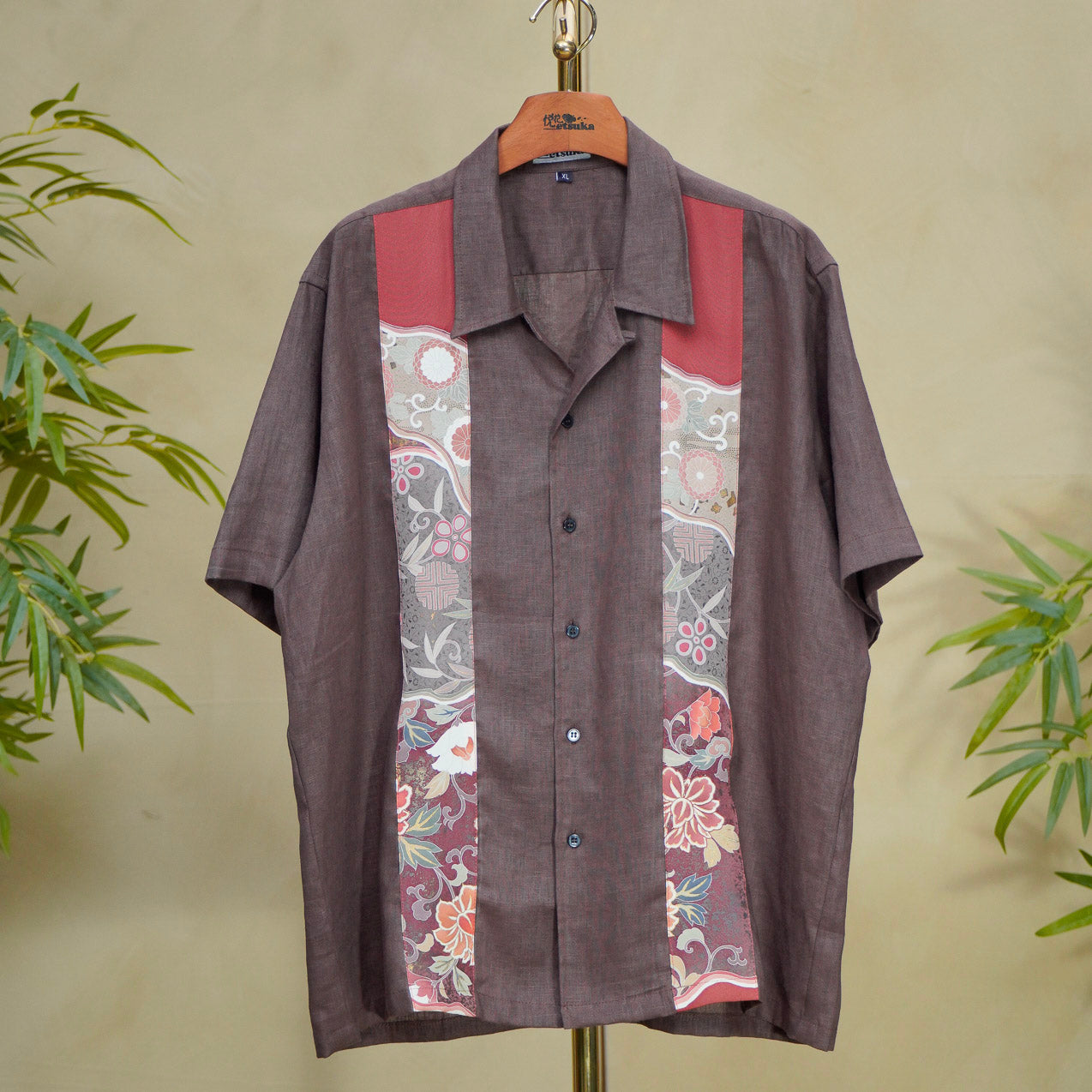Premium On-hand: Brown Men's Linen Polo | XL | LP8439H