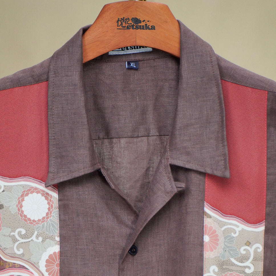 Premium On-hand: Brown Men's Linen Polo | XL | LP8439H