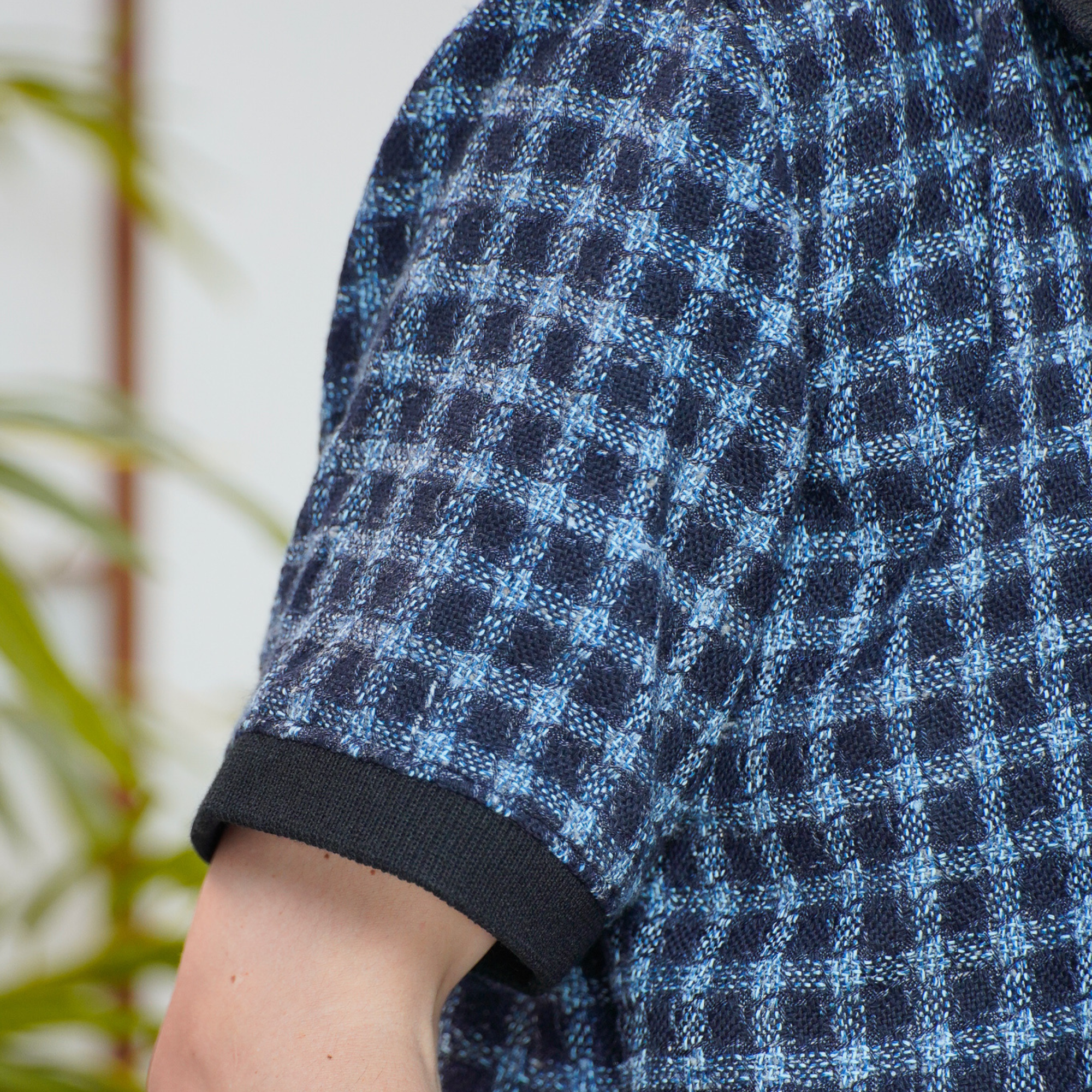 On-hand item: Tweed Relaxed Polo | Checkered Blue