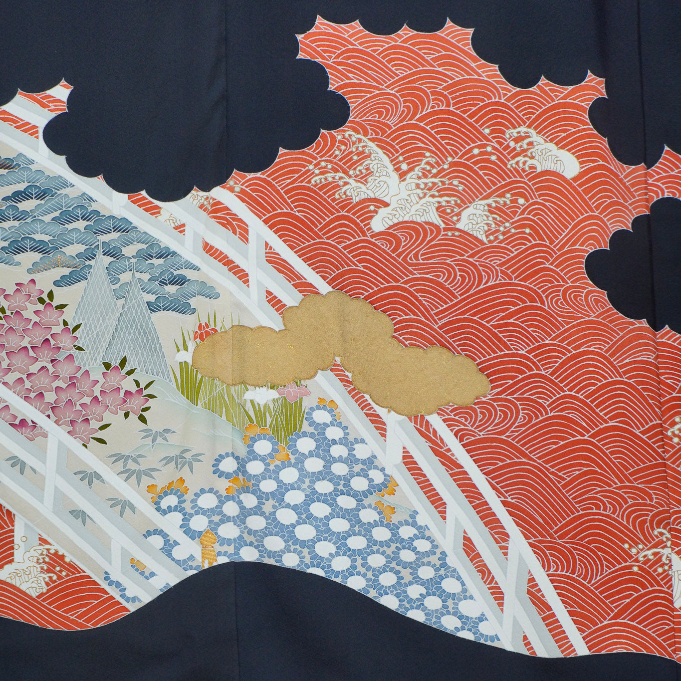 Pre-Birthday Fabric: REG0828-03 | Tangerine Waves