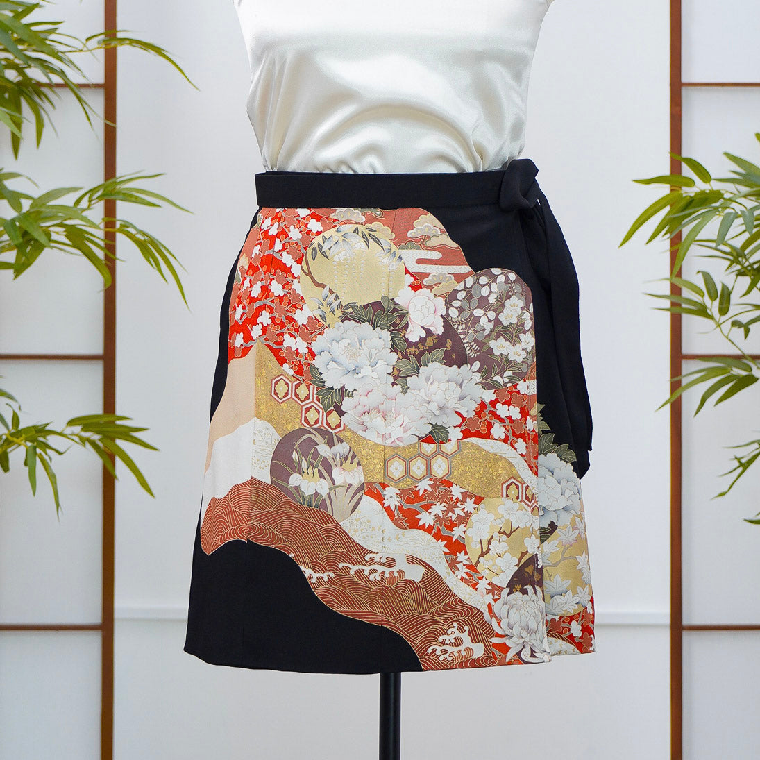 Premium On-hand: Black Summer Wrap Skirt | SWS7123 | 2T