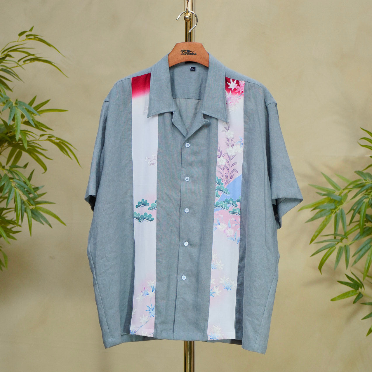 Premium On-hand: Gray Men's Linen Polo | XL | LP7224H