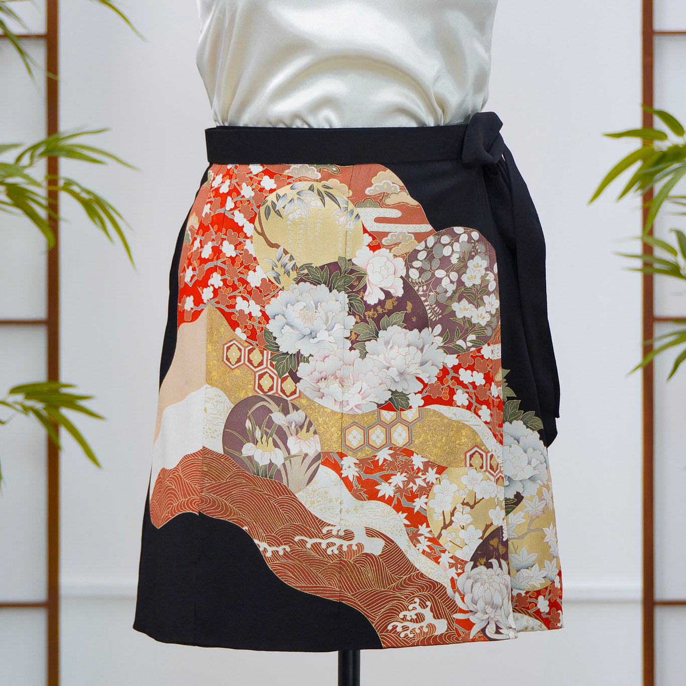 Premium On-hand: Black Summer Wrap Skirt | SWS7123 | 2T