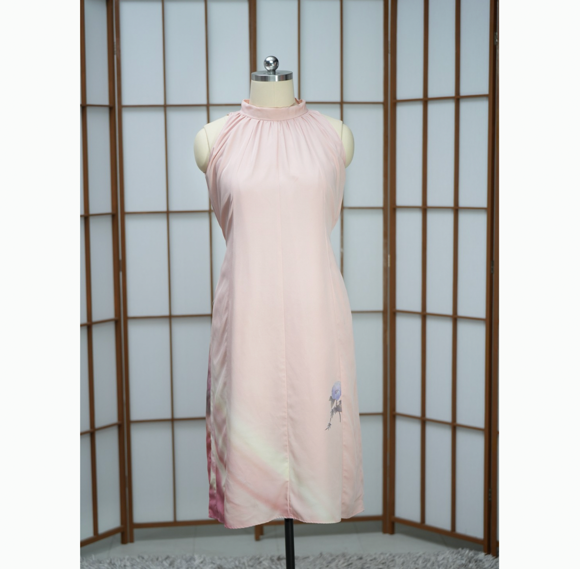 Premium On-hand: Pink Halter Dress | HD526  | LA