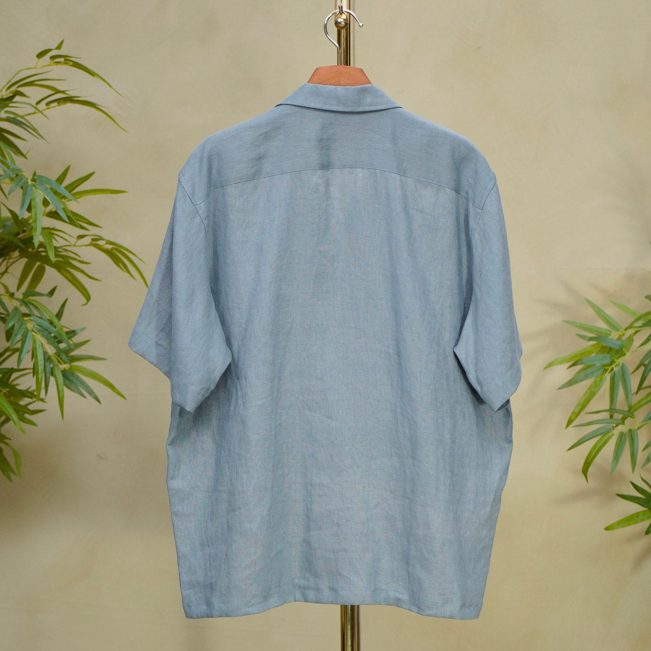 Premium On-hand: Gray Men's Linen Polo | XL | LP7224H