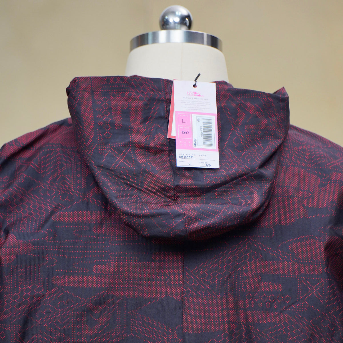 Premium On-hand: Red Loose Fit Oshima Men's Bomber Jacket | LBJ8379M | Large