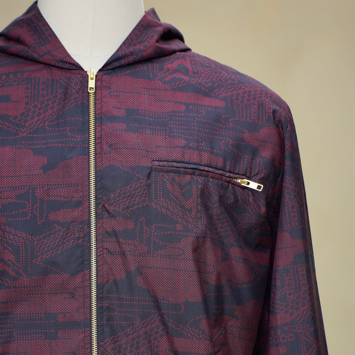 Premium On-hand: Red Loose Fit Oshima Men's Bomber Jacket | LBJ8379M | Large