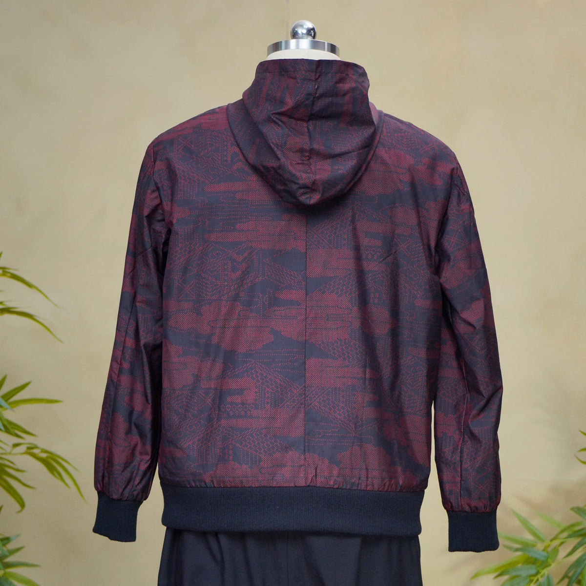 Premium On-hand: Red Loose Fit Oshima Men's Bomber Jacket | LBJ8379M | Large