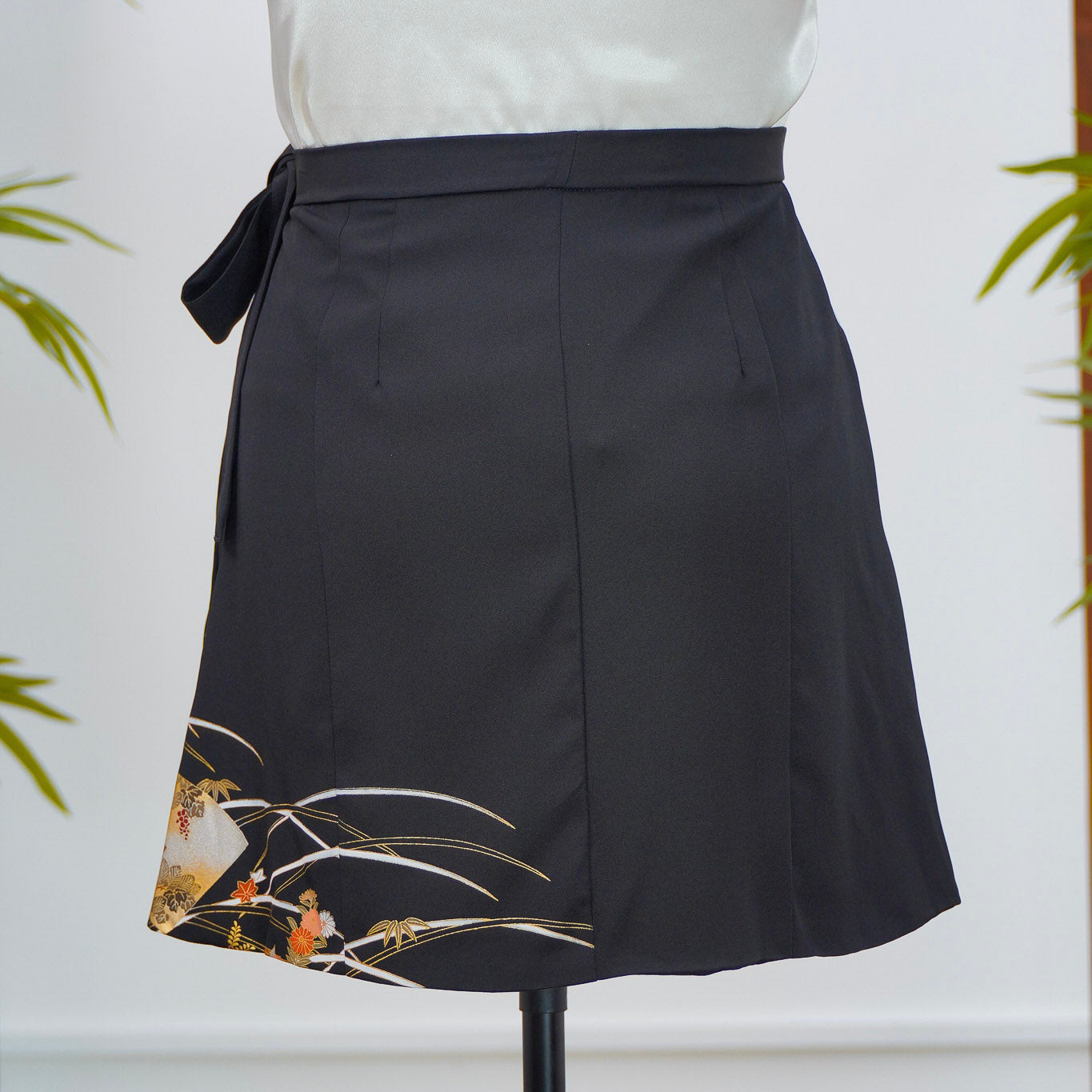 Premium On-hand: Black Summer Wrap Skirt | SWS7121 | 2P